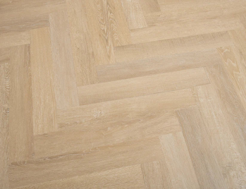 Timeless Burnished Oak Herringbone Glue Down LVT
