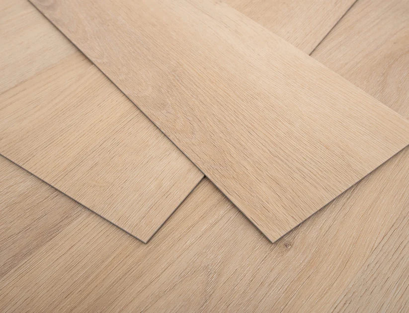 Timeless Caramel Drizzle Herringbone Glue Down LVT