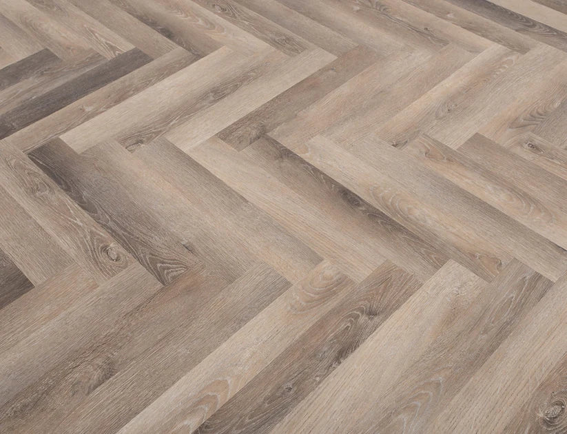Timeless Cranleigh Oak Herringbone Glue Down LVT