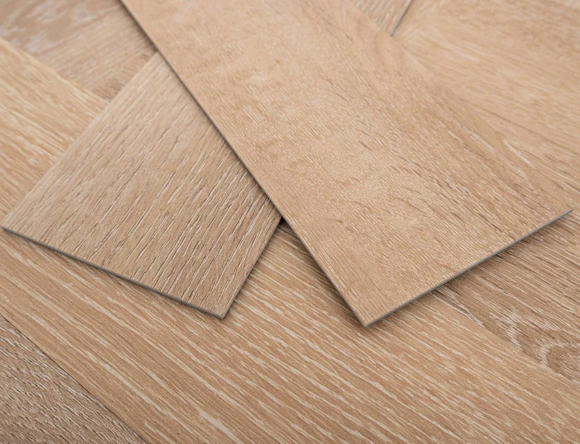 Timeless Honeycomb Oak Herringbone Glue Down LVT