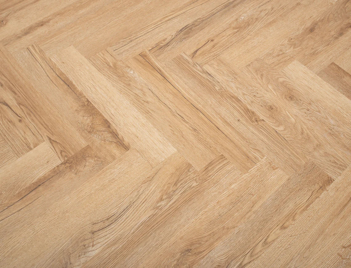 Timeless Langford Oak Herringbone Glue Down LVT