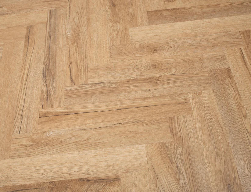 Timeless Langford Oak Herringbone Glue Down LVT