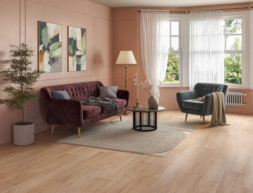 Timeless Oat Beige Oak 2.5mm Glue Down LVT