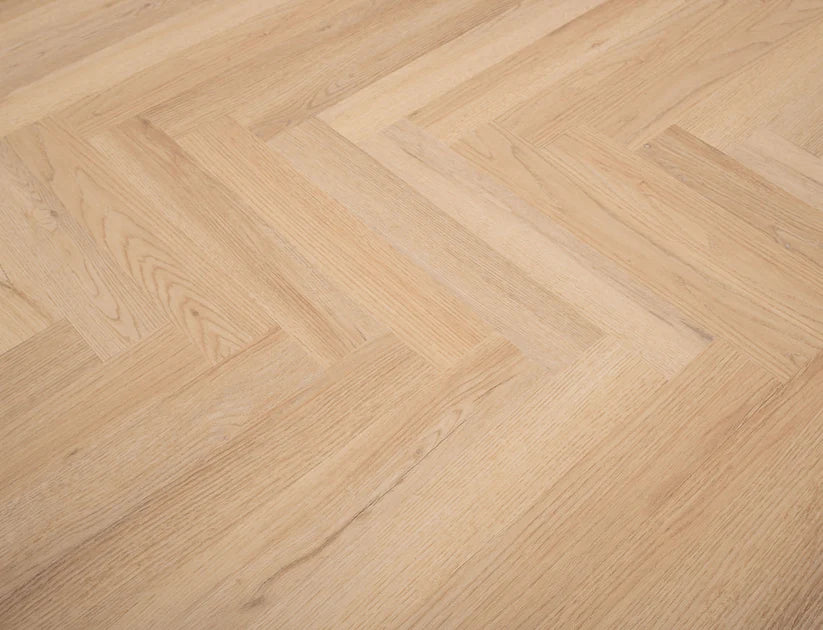 Timeless Praline Oak Herringbone Glue Down LVT