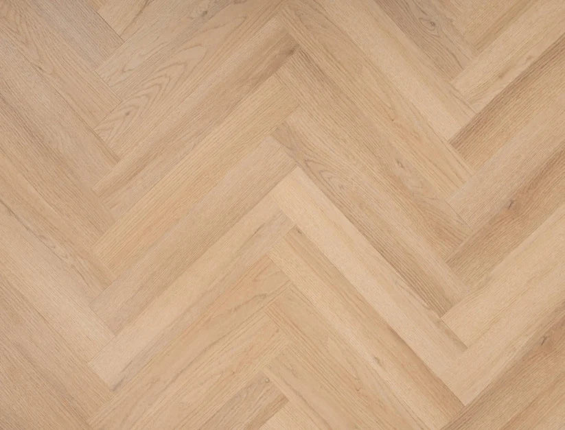 Timeless Praline Oak Herringbone Glue Down LVT