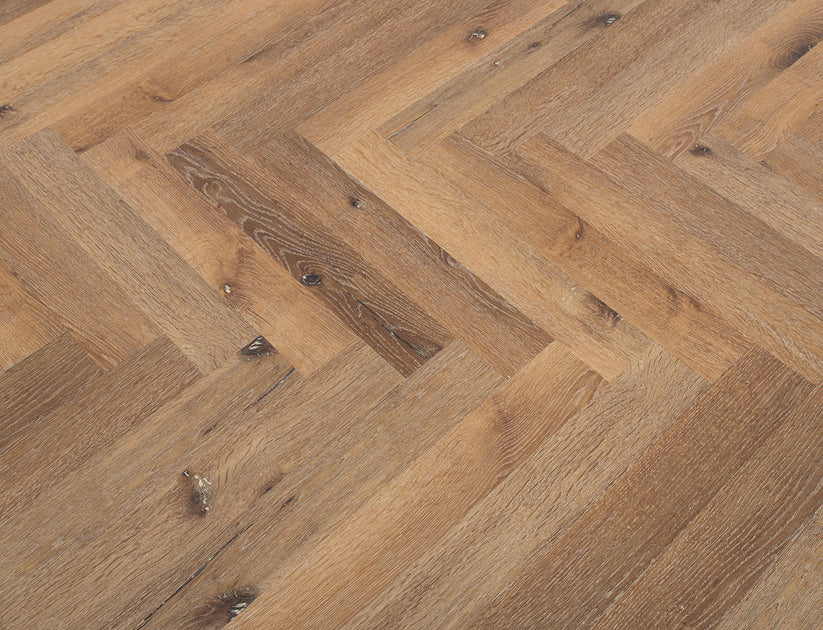 Timeless Radcliffe Oak Herringbone Glue Down LVT