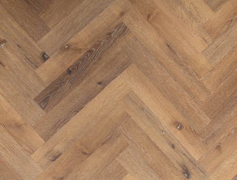Timeless Radcliffe Oak Herringbone Glue Down LVT