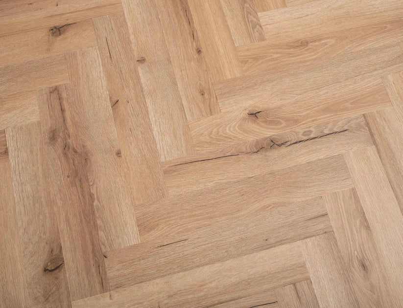 Timeless Rockingham Oak Herringbone Glue Down LVT