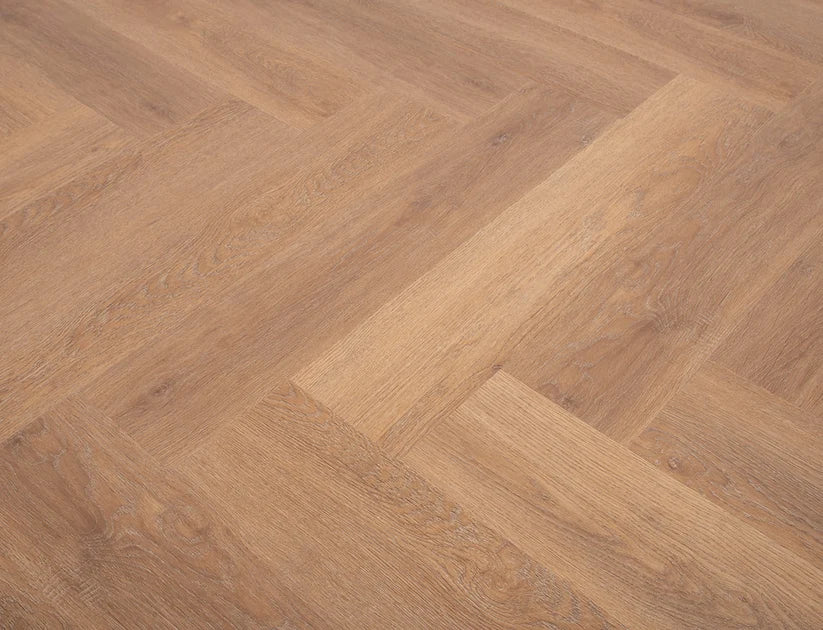 Timeless Savoy Oak Herringbone Glue Down LVT