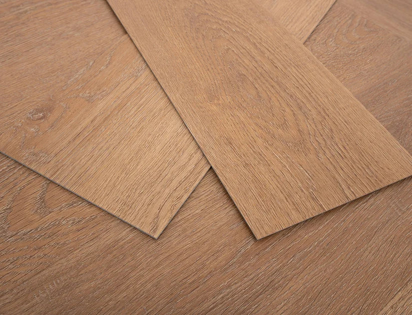 Timeless Savoy Oak Herringbone Glue Down LVT