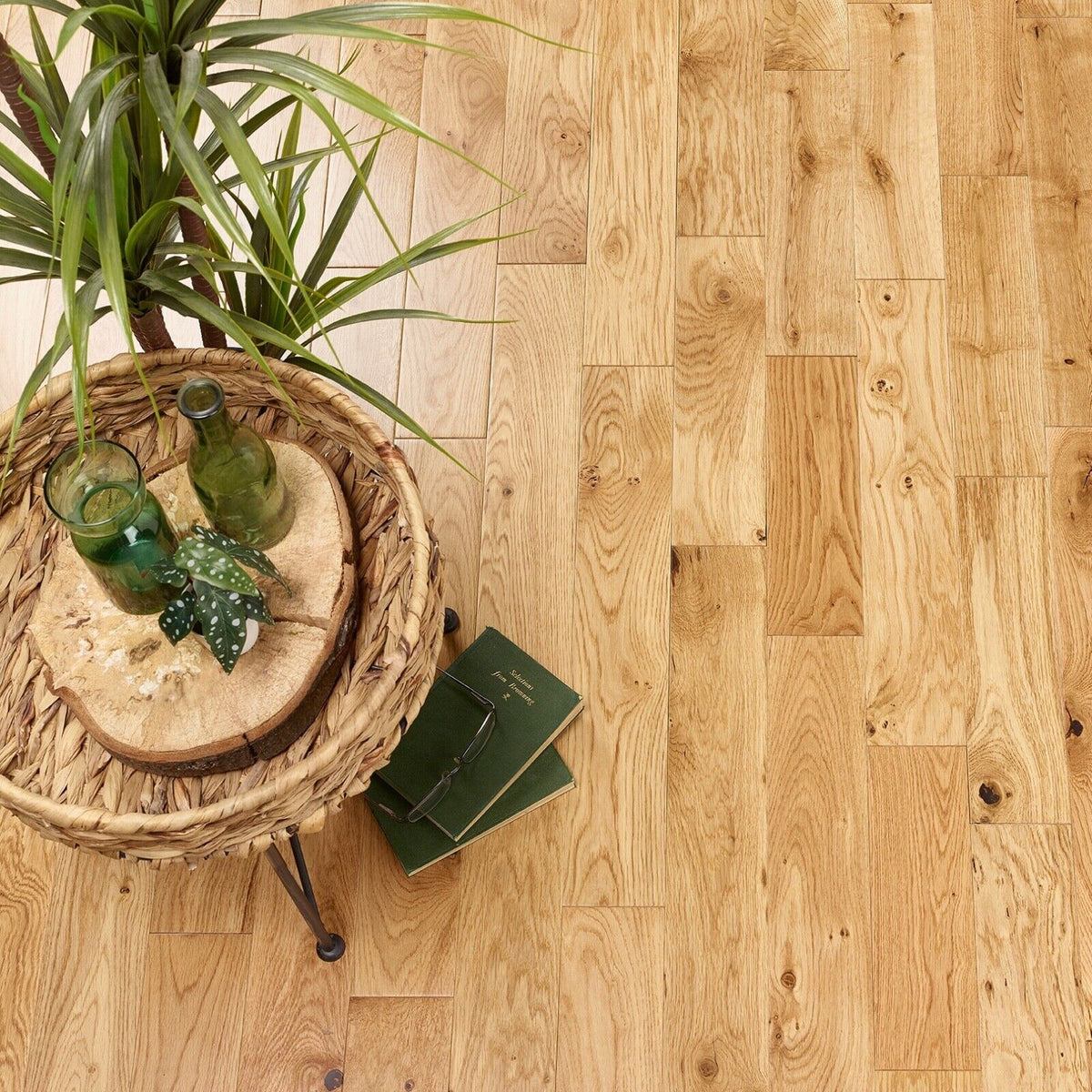 Dark Oak Lacquered Solid Wood Flooring