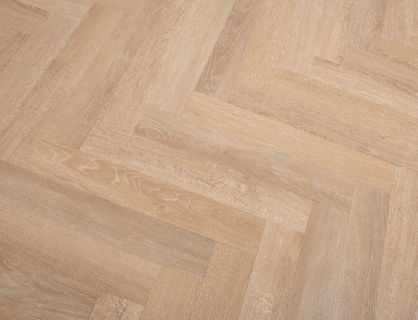 Timeless Honeycomb Oak Herringbone Glue Down LVT