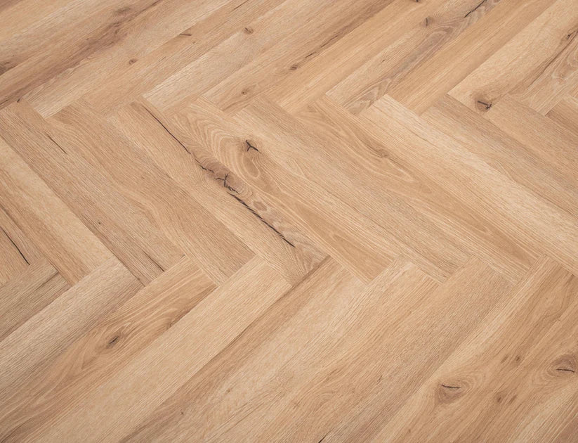 Timeless Rockingham Oak Herringbone Glue Down LVT